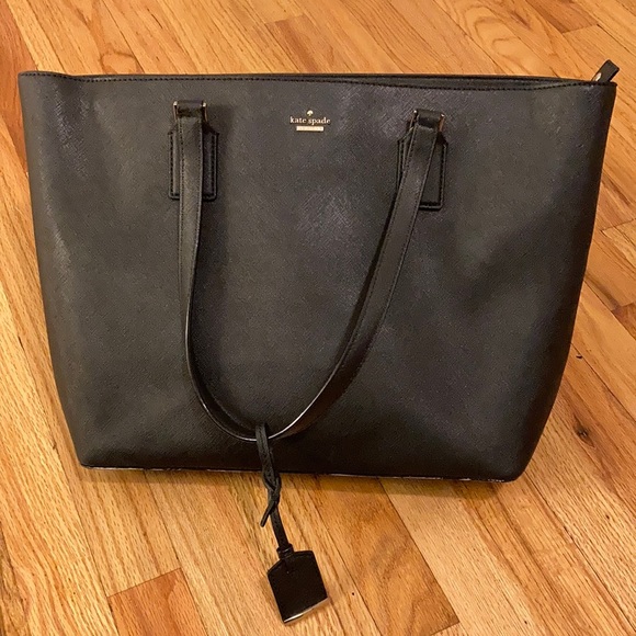 kate spade Handbags - Kate Spade black leather tote